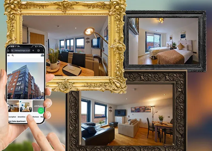Sidemersey Livings- Convenient 1-Bedroom Flat With A View, Central Liverpool