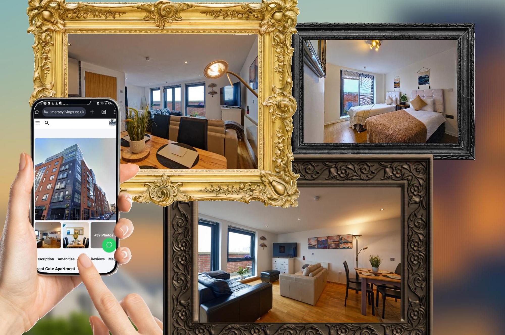 Sidemersey Livings- Convenient 1-bedroom Flat With A View, *